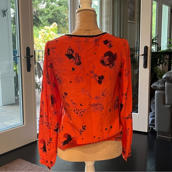 Twinkle By Wenlan Silk Blouse Size 0 - Picture 2 of 8